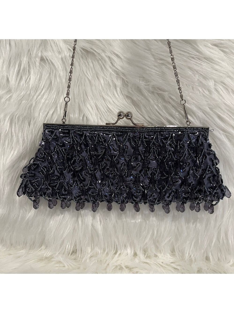 AD ORIGINALS Beaded Mini Cross Body Bag Convert to Clutch Evening Event Occasion